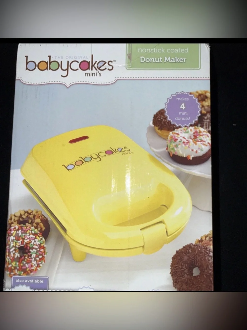 Babycakes Mini's Nonstick Coated Donut Maker #DNM-30 [Yellow] *NEW*